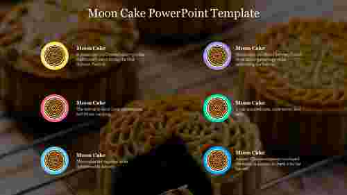 Moon Cake PowerPoint Template Slide